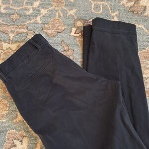 Jcrew Thompson chinos flex fit fabric is soft with a hidden hem zipper pocket